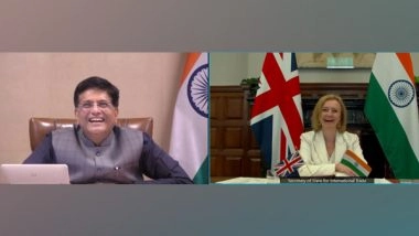 World News | Piyush Goyal Discusses Enhancing India-UK Trade Partnership with British Secy of State for International Trade