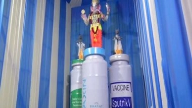 India News | Ganesh Pandal in Hyderabad Promotes COVID-19 Vaccination