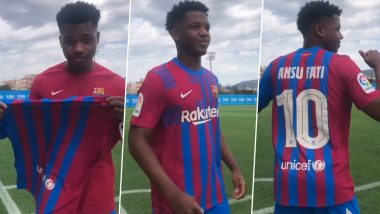 Ansu Fati Becomes Barcelona’s Number 10: Twitterati React As Young Spain Star Given Iconic Jersey Number Once Worn by Ronaldinho and Lionel Messi