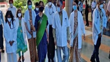 India News | MoS Health Bharti Pawar Reviews Facilities at Delhi's RML Hospital