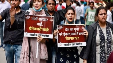 India News | Indian Youth Congress Observes PM Modi's Birthday as National Unemployment Day