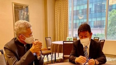 World News | New York: Jaishankar, Japanese Foreign Minister Discusses Developments in Afghanistan, Indo-Pacific