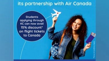 Business News | KC Overseas Education Collaborates with Air Canada to Offer Discounted Airfares to International Students