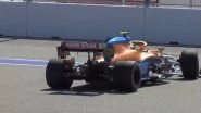 Lando Norris Brushes With the Barriers While Retuning to the Pit After Russian GP 2021 Free Practice Session 1 (Watch video)