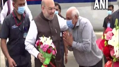 India News | Amit Shah Reaches Ahmedabad Ahead of Bhupendra Patel Swearing-in