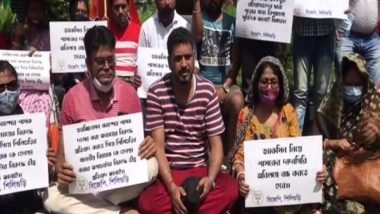 India News | BJP Protest Against West Bengal Govt over Molestation Allegations by TMC Cadre in Siliguri