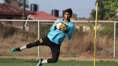 Sports News | Hyderabad FC Goalkeeper Manas Dubey Joins TRAU FC on Loan