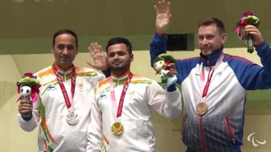Manish Narwal & Adana Singhraj Win Gold & Silver Medal Respectively in P4 Mixed 50m Pistol SH1 at Tokyo Paralympics 2020, Deepa Malik, VVS Laxman & Others Hail Para Shooters