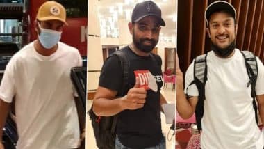 IPL 2021: Captain KL Rahul, Mohammed Shami and Mayank Agarwal Join Punjab Kings Squad in UAE (See Pictures)