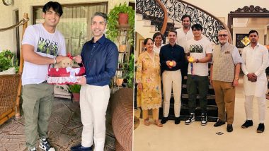 Neeraj Chopra Meets Abhinav Bindra, Gets Special Gift From 2008 Beijing Olympics Gold Medallist (Check Posts)