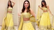 Ganesh Visarjan 2021 Style-Guide: Shraddha Arya Looks Festive Ready in This Yellow Lehenga, an Apt Pick For Anant Chaturdashi Celebrations! (View Pics)