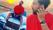 Yuvraj Singh Enjoys Sunset While Grooving to Music on Top of Rolls Royce&rsquo;s Bonnet (See Pics and Video)