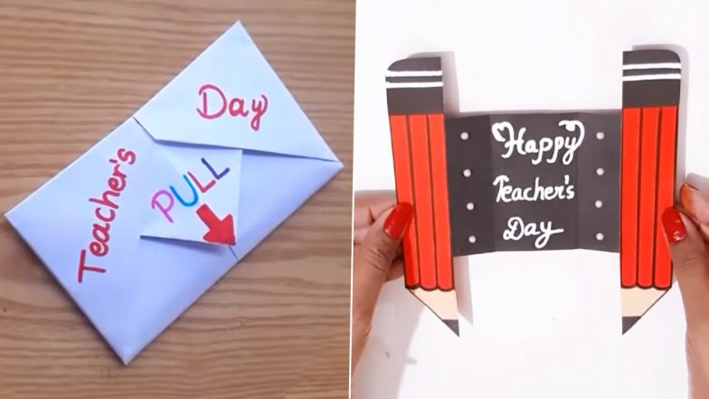 Teachers' Day 2021 Greeting Cards With Cute Messages: Create Simple Handmade  Diy Pull-Tab Envelope Teachers' Day Card For Your Favourite Mentor (Watch  Videos) | 🙏🏻 Latestly