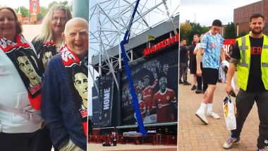 Cristiano Ronaldo Dons Number 7 Manchester United Shirt: Fans Seen Lining Up in Front of Club Store To Get Hold of Star’s Iconic Jersey (Watch Video)