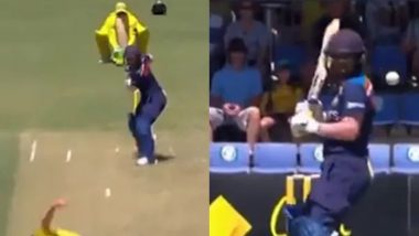 Mithali Raj Gets Hit on Her Head by Australia's Ellyse Perry During IND W vs AUS W 1st ODI 2021 (Watch Video)
