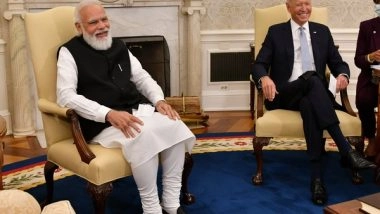 World News | Modi-Biden Meet: POTUS Goes off Script, Tells About 'five Bidens' from His Mumbai Visit