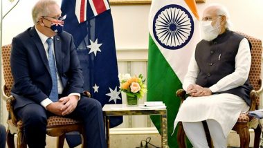 World News | Australian PM Mentioned Rationale in Seeking to Initiate AUKUS: MEA on PM Modi-Morrison Meet