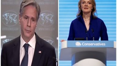 World News | Blinken Speaks with New UK Foreign Secy, Discusses Afghanistan, China