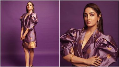 Yami Gautam's Mulberry Silk Blazer Dress is For Those Who Love Modern Designs With a Traditional Touch (View Pics)