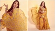 Madhuri Dixit Continues Her Obsession for Ethnic Attires With this Vibrant Yellow Outfit