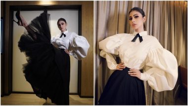 Mouni Roy Stirs Up a Fashion Storm in Her Tulle Skirt and White Shirt With Dramatic Sleeves (View Pics)