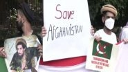 World News | Delhi: Afghan Refugees Hold Protest Against Taliban, Raise Anti-Pak Slogans