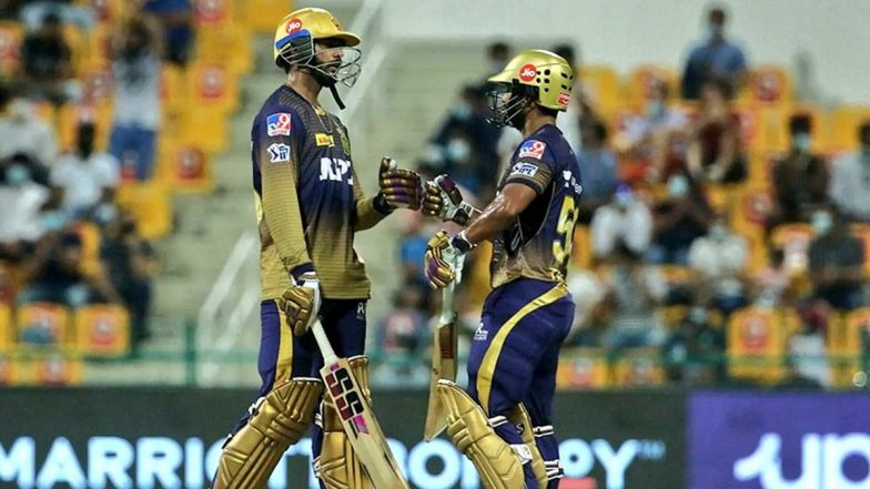 MI vs KKR, IPL 2021 Stat Highlights: Rahul Tripathi’s Unbeaten Knock of 74 Runs Helps Kolkata Knight Riders Register an Impressive 7-Wicket Win Over Mumbai Indians