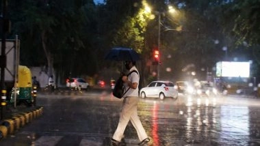 India News | IMD Predicts Light to Moderate Rainfall in Parts of Delhi During Next 12 Hrs