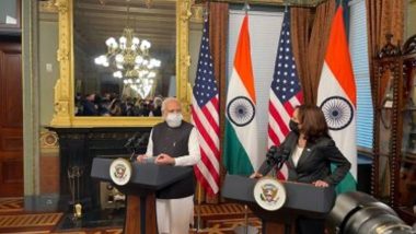 PM Narendra Modi- Kamala Harris Meet: US Vice President Refers to Pakistan Terror Role, Agrees on Need to Monitor Its Support to Terrorism