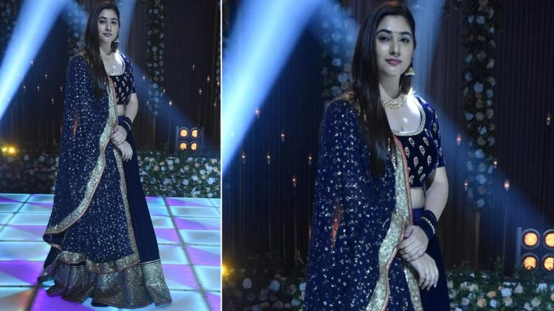 Bade Achhe Lagte Hain 2: Disha Parmar Excited About Her Elegant Blue Lehenga Look Which She Wore in Show’s Sangeet Sequence