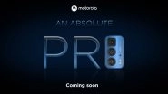 Motorola Edge 20 Pro Smartphone Teased; Likely To Be Launched in India on October 1, 2021
