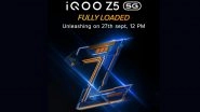 iQOO Z5 5G To Be Launched in India on September 27, 2021