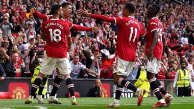 Cristiano Ronaldo Reacts After Scoring Brace on Manchester United Return Against Newcastle in Premier League 2021–22 (Check Post)