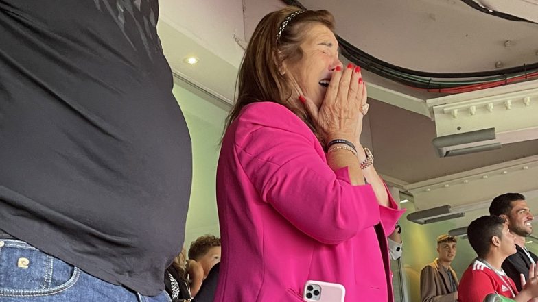 Cristiano Ronaldo’s Mother Reacts Emotionally After Portuguese Star Scores Brace on Manchester United Return Against Newcastle in Premier League 2021–22 (See Picture)