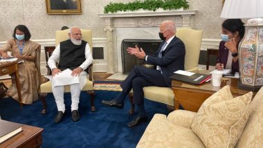 PM Narendra Modi, US President Joe Biden Engage In Bilateral Meeting At Oval Office In White House