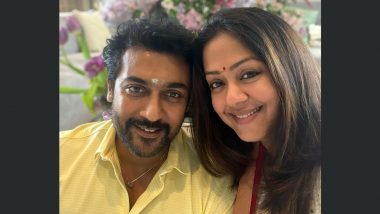 Jyotika Wishes Suriya on Their 15th Wedding Anniversary With a Heartwarming Post (View Pic)