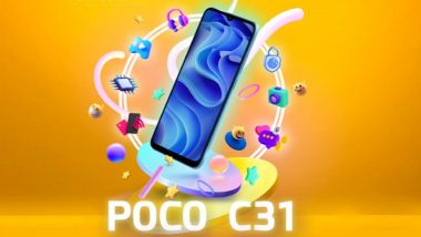 Poco C31 Smartphone Launching Tomorrow in India at 12 PM IST; Expected Prices, Features & Specifications