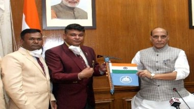 India News | Rajnath Singh Flags-in Expedition to Mt Kun by NIMAS Team