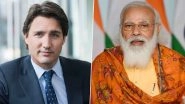 PM Narendra Modi Congratulates Canadian PM Justin Trudeau for Victory in Elections