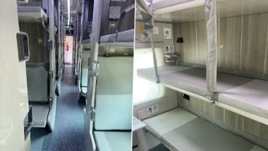 Indian Railways Launches New AC 3-Tier Economy Class Coaches With Passenger Friendly Features in Prayagraj-Jaipur Express; Check Details Here
