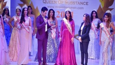 Business News | Alpaa Shah Crowned Winner of Mrs. India Queen of Substance Pageant, 2021