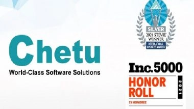 Business News | Chetu Recognized Globally with Back-to-back Prestigious Awards Honoring Growth and Development