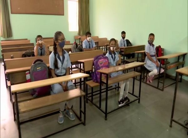 Ahmedabad: Schools for Classes 6 to 8 Reopen With COVID-19 Protocols