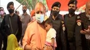 India News | Adityanath Meets Flood Victims, Distributes Relief Material in UP's Siddharthnagar