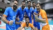 Sports News | India End with Ninth Spot at Asian Volleyball Championship