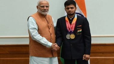 India News | Tokyo Paralympics: PM Modi Congratulates Shooter Manish Narwal for Clinching Gold Medal