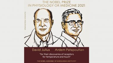 Nobel Prize in Physiology or Medicine 2021 Winners: David Julius and Ardem Patapoutian Awarded for Discovery of Temperature, Touch Receptors