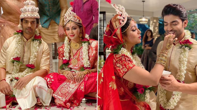 Gurmeet Choudhary and Debina Banerjee Tied the Knot Again in Bengali Style? New Pics of the Couple in Wedding Attire Go Viral!