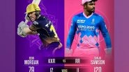 Sports News | IPL 2021: Rajasthan Royals Win Toss, Opt to Bowl Against KKR