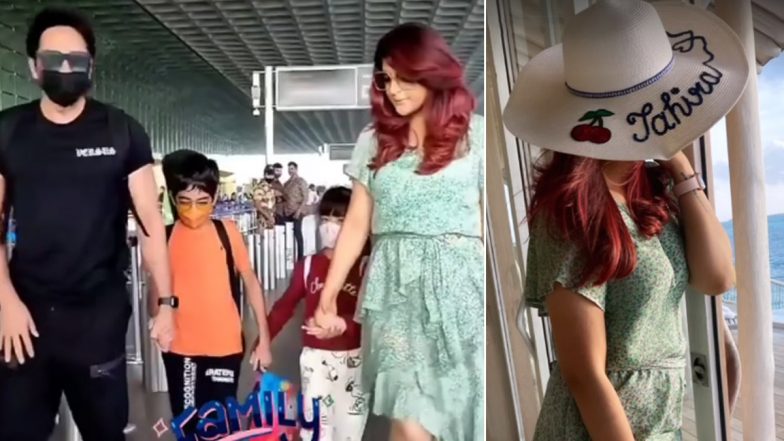 Ayushmann Khurrana and Tahira Kashyap Off For a Family Vacation With Kids (Watch Video)